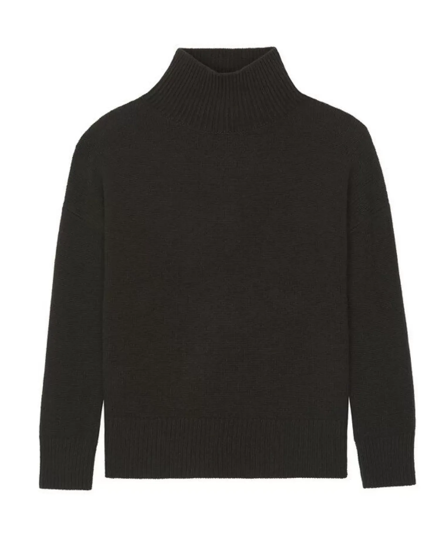 Kujten Sweaters & Sweatshirts>Oversize Funnel Neck Cashmere Sweater Marron