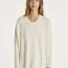 Kujten Capes & Ponchos>Oversize Round Neck Cashmere Poncho Blanc