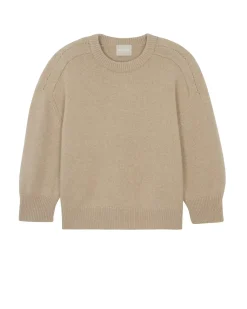 Kujten Sweaters & Sweatshirts>Oversize Round Neck Cashmere Sweater, 8-Threads Organique
