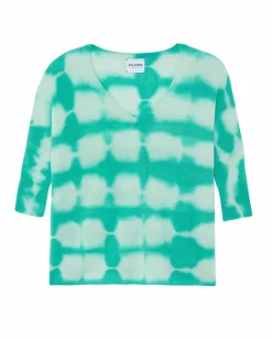 Kujten Sweaters & Sweatshirts>Oversize V-Neck Cashmere Sweater Vert Jade