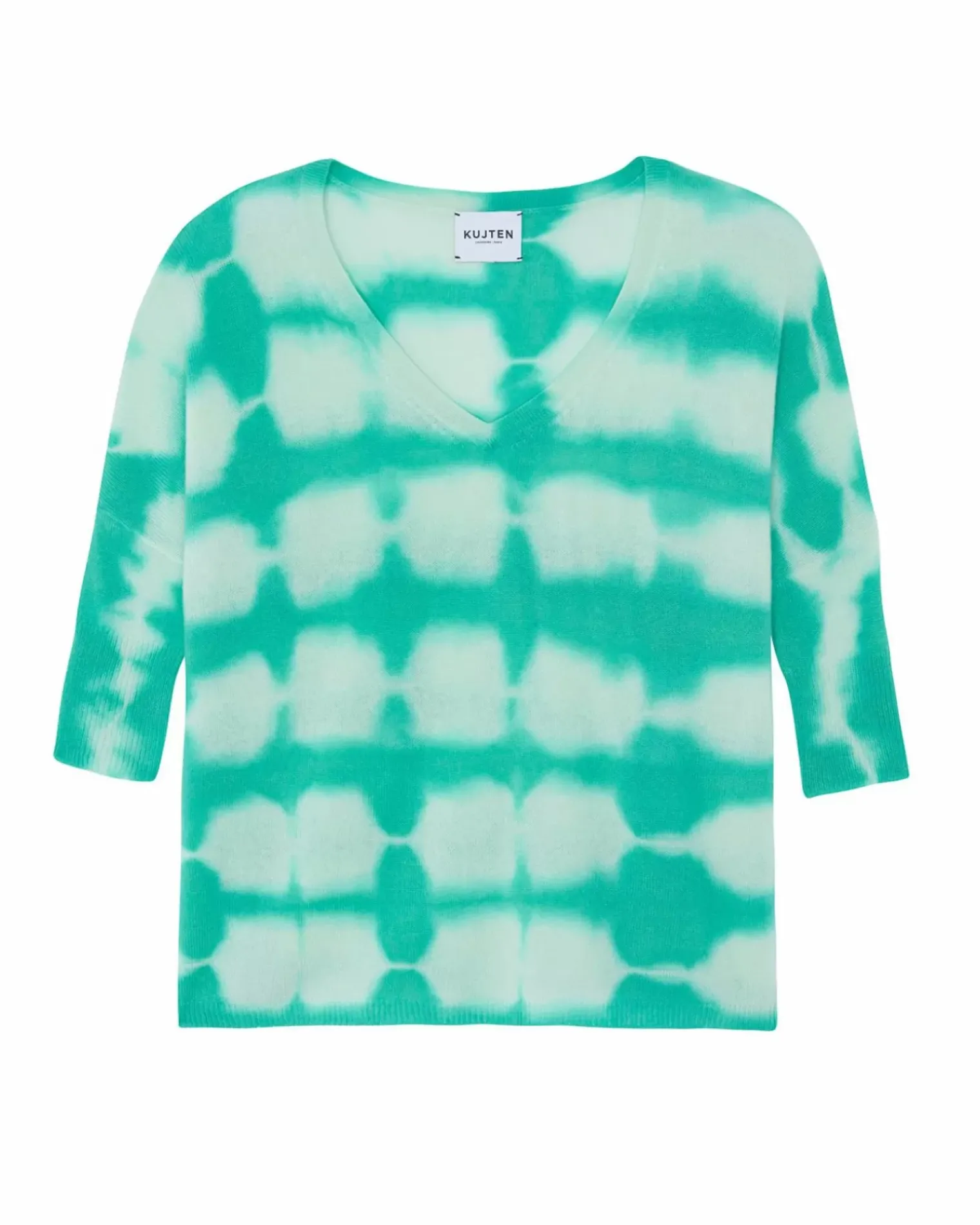 Kujten Sweaters & Sweatshirts>Oversize V-Neck Cashmere Sweater Vert Jade