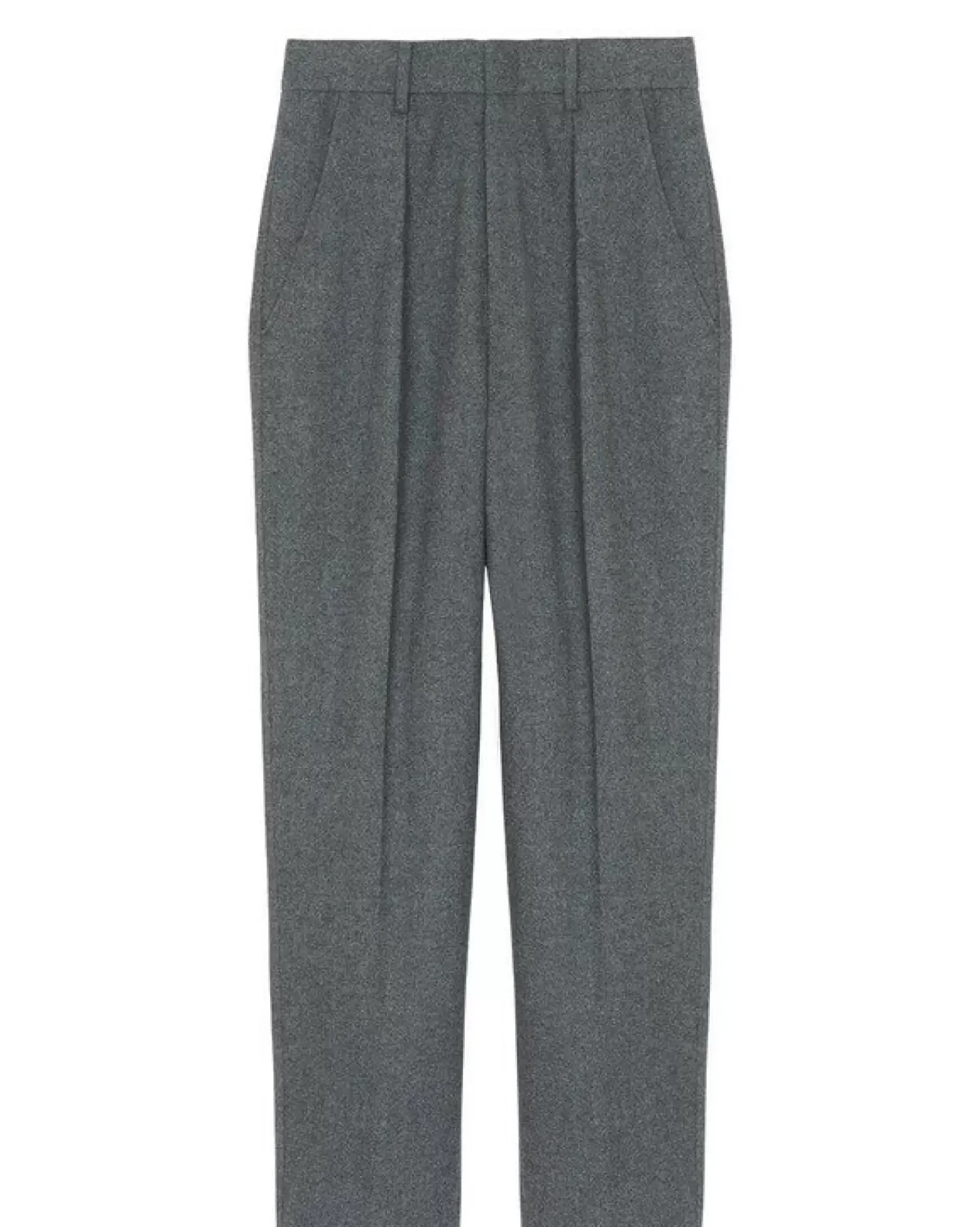Kujten Pants & Shorts>Oversized Cashmere Pants Gris Flanelle
