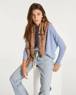 Kujten Sweaters & Sweatshirts>Oversized Round Neck Cashmere Sweater Bleu Jeans