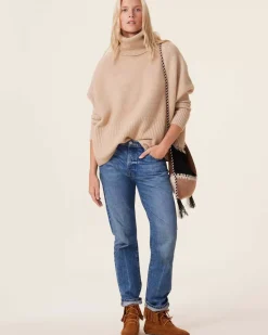 Kujten Sweaters & Sweatshirts>Oversized Turtleneck Cashmere Sweater, 8-Threads Organique