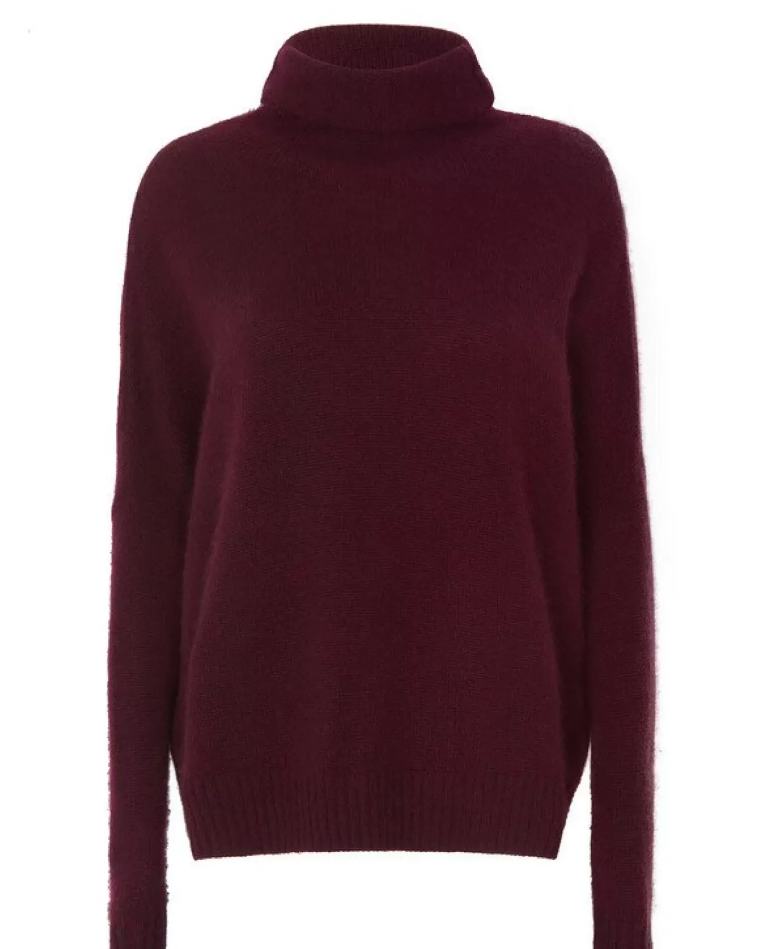 Kujten Sweaters & Sweatshirts>Oversized Turtleneck Cashmere Sweater Bordeaux