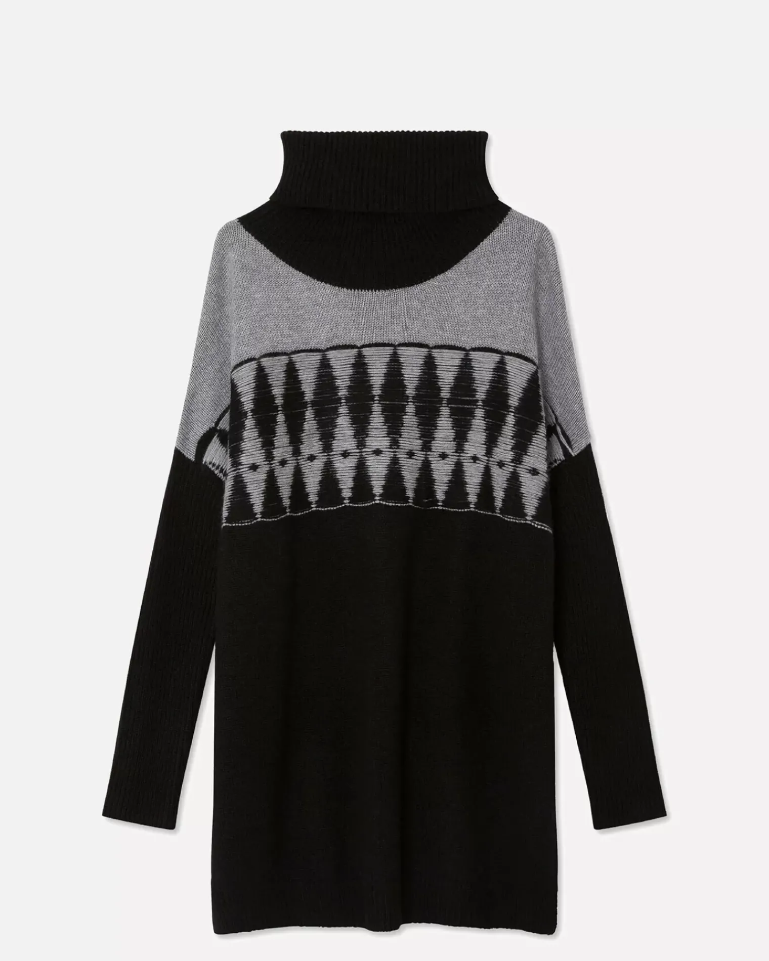 Kujten Sweaters & Sweatshirts>Oversized Turtleneck Cashmere Sweater Noir