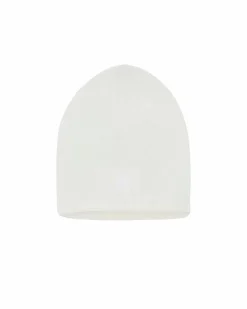 Kujten Hats & Headbands>Plain Cashmere Hat, 4-Threads Blanc