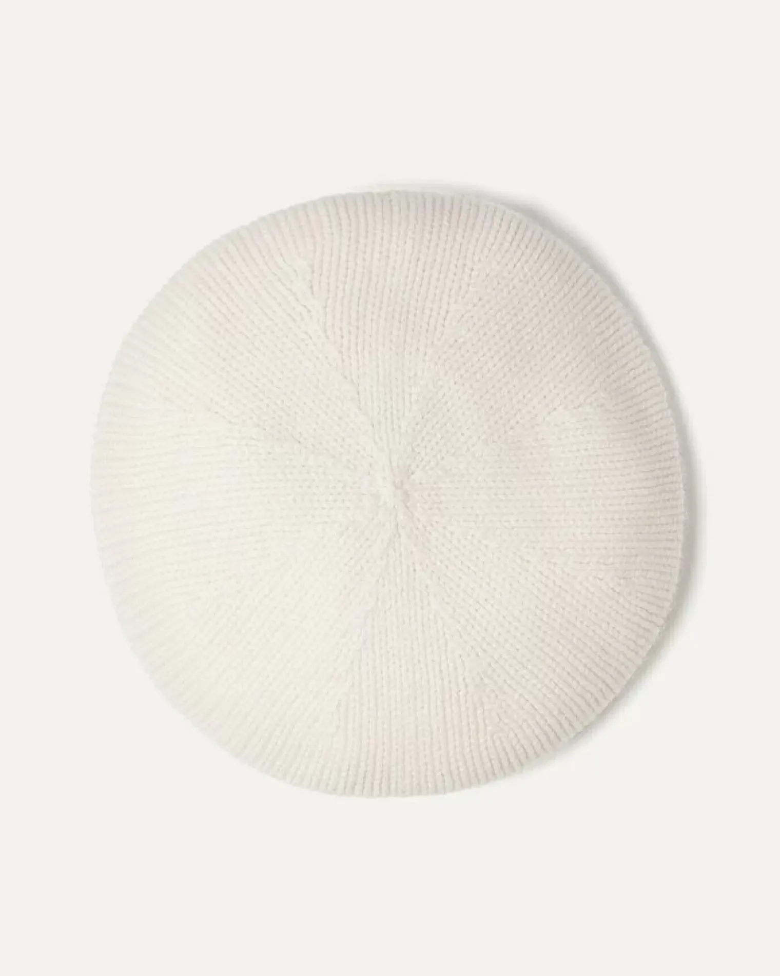 Kujten Hats & Headbands>Plain Coloured Cashmere Beret Blanc