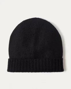 Kujten Hats & Headbands>Plain Unisex Cashmere Hat, 6-Threads Noir