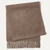 Kujten Scarves & Snoods>Plain Woven Cashmere Scarf Beige Taupe