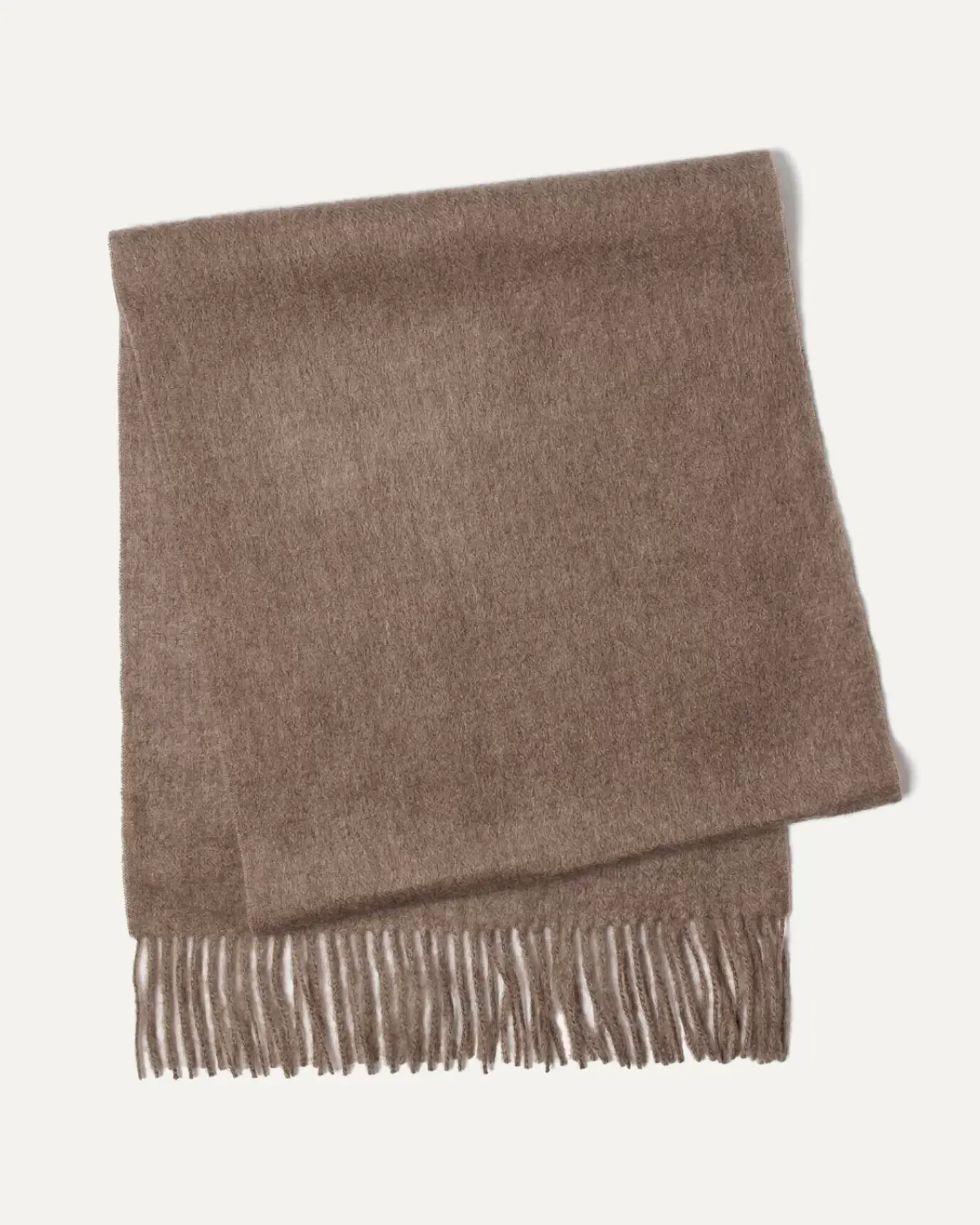 Kujten Scarves & Snoods>Plain Woven Cashmere Scarf Beige Taupe