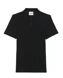 Kujten Sweaters & Sweatshirts>Polo Collar Silk-Cashmere Sweater Noir