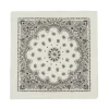 Kujten Scarves & Snoods>Printed Cashmere Large Bandana, 2-Threads Chataigne