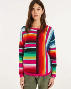 Kujten Sweaters & Sweatshirts>Round Neck Cashmere Sweater Rose Magenta