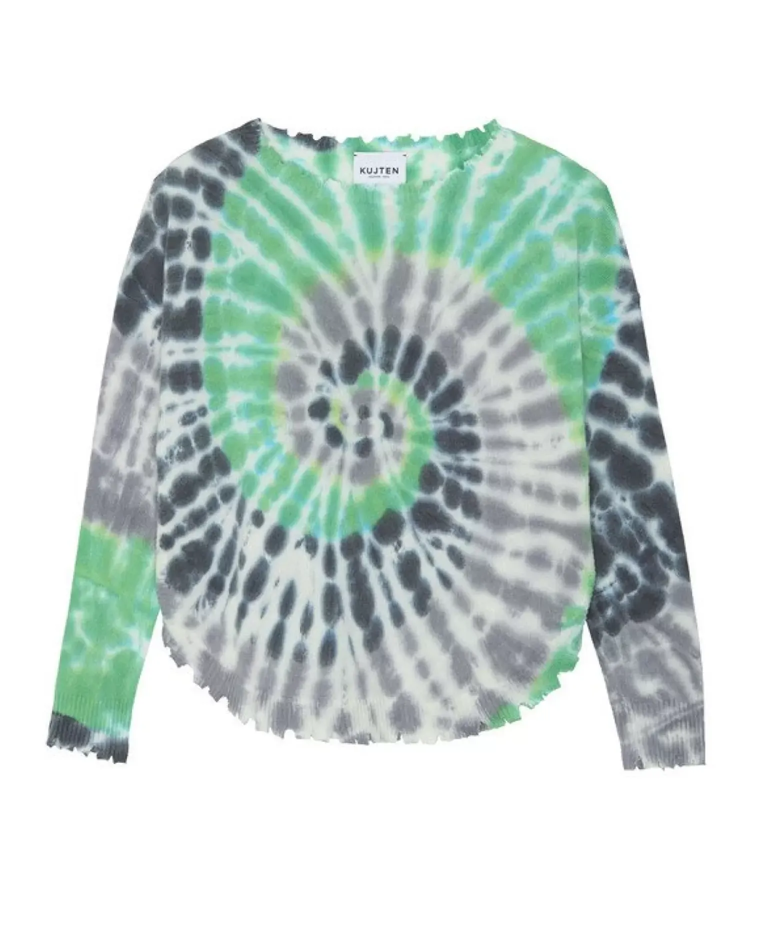 Kujten Sweaters & Sweatshirts>Round Neck Cashmere Sweater Gris Flanelle