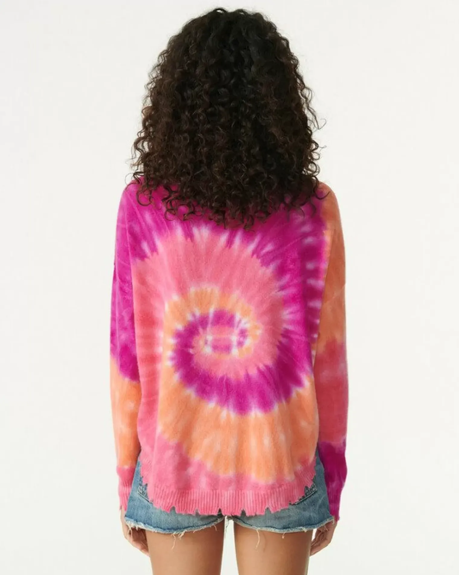 Kujten Sweaters & Sweatshirts>Round Neck Cashmere Sweater Rose Neon