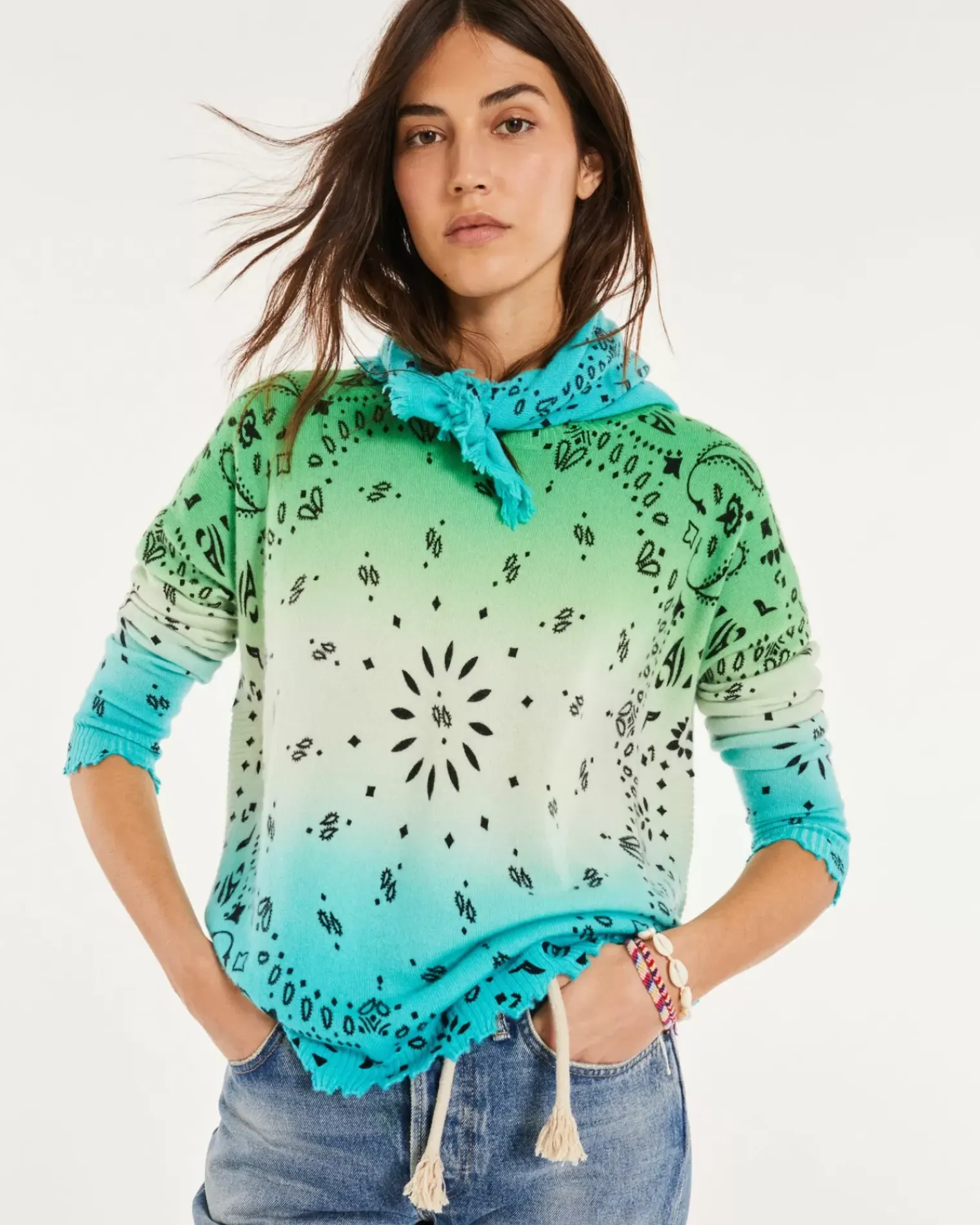 Kujten Sweaters & Sweatshirts>Round Neck Cashmere Sweater Jade