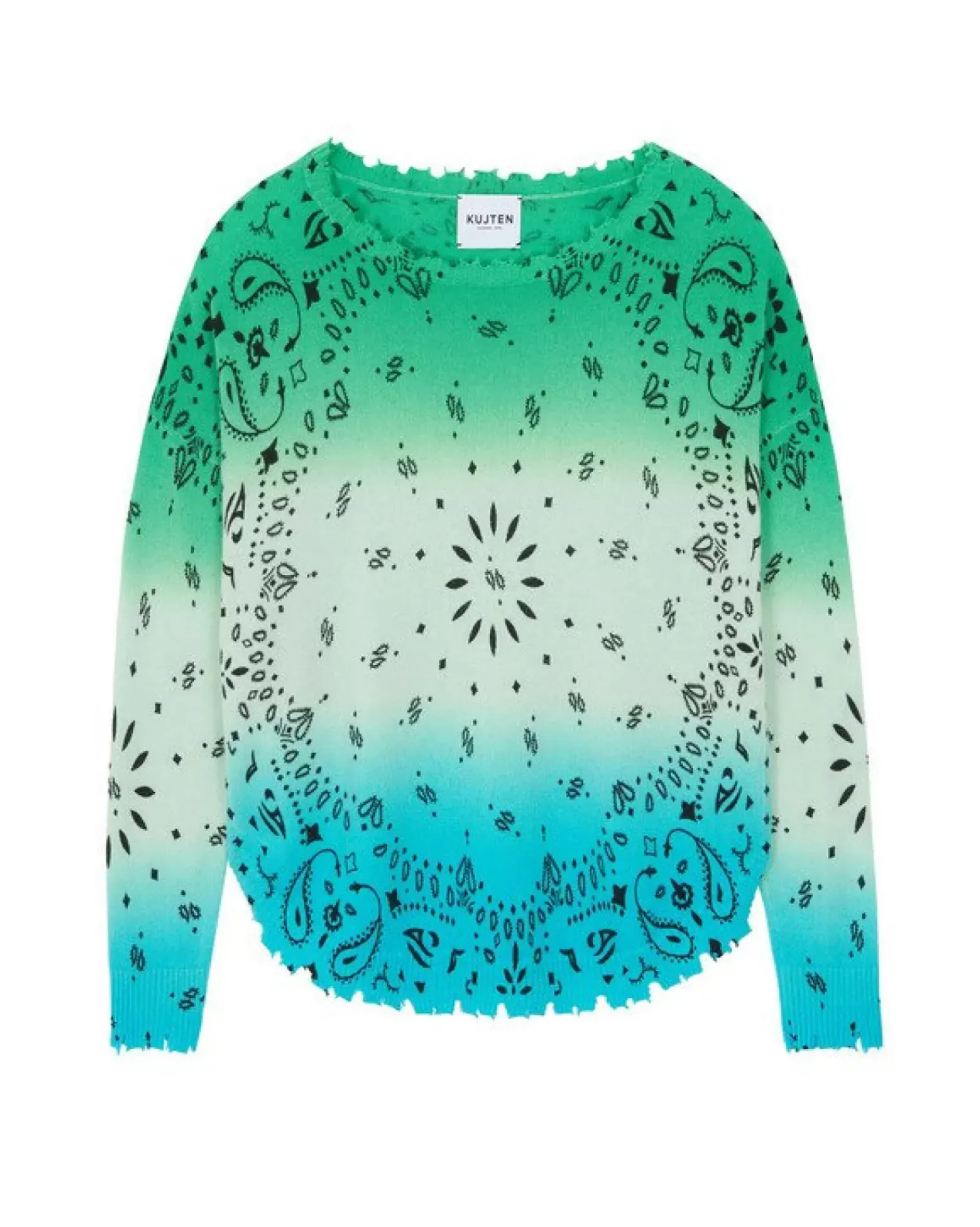 Kujten Sweaters & Sweatshirts>Round Neck Cashmere Sweater Jade