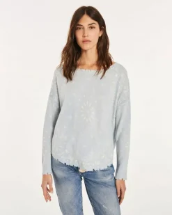 Kujten Sweaters & Sweatshirts>Round Neck Cashmere Sweater Jeans Clair
