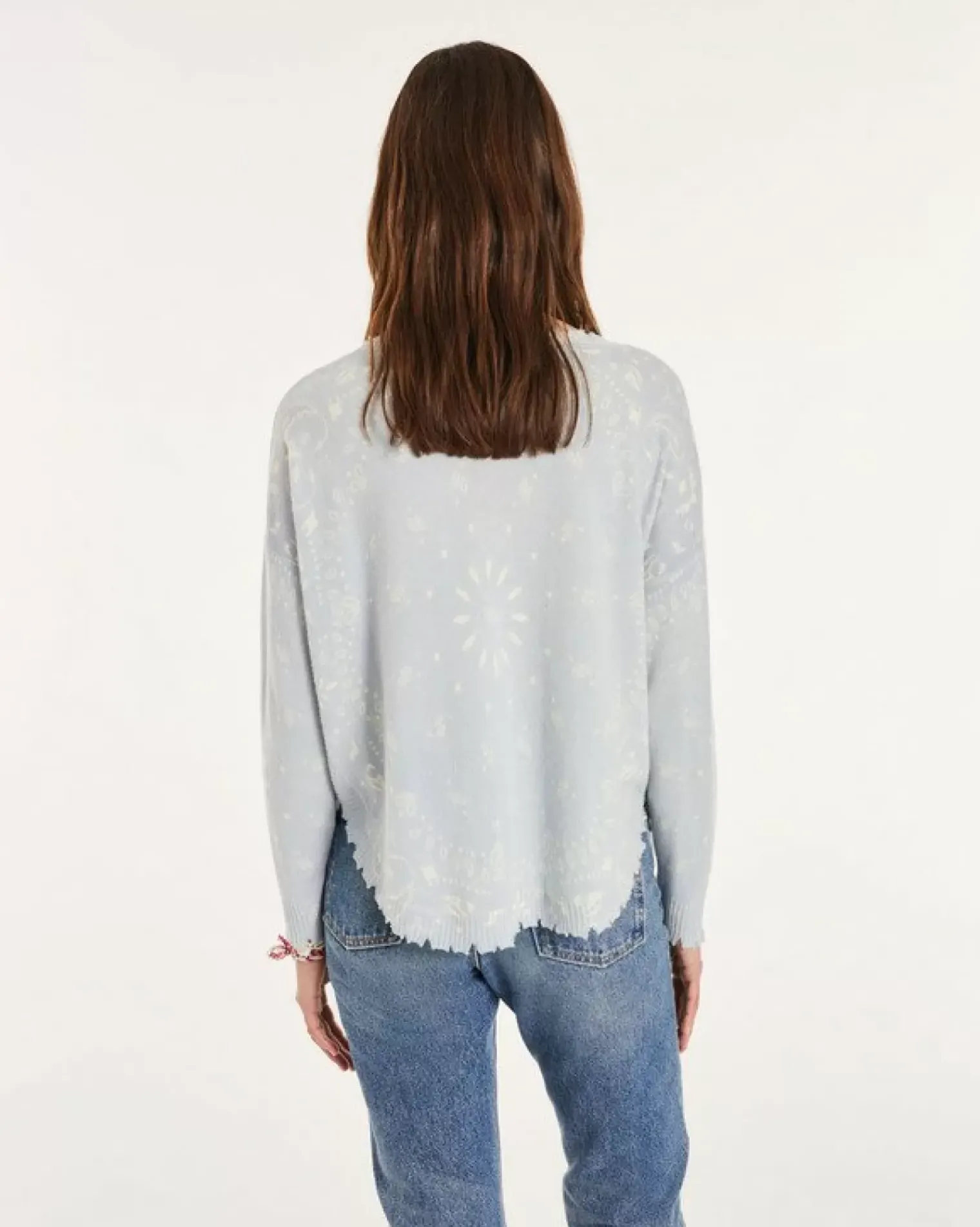 Kujten Sweaters & Sweatshirts>Round Neck Cashmere Sweater Jeans Clair