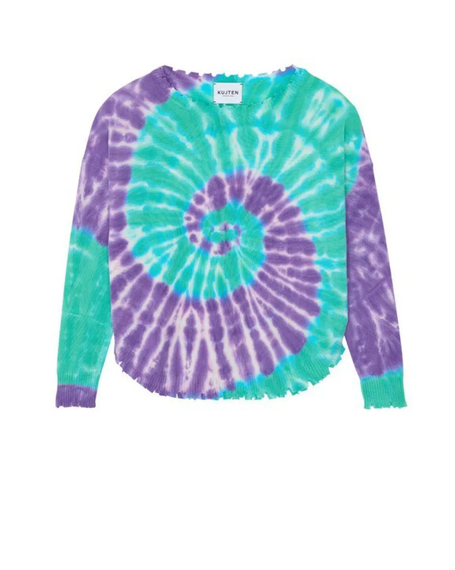 Kujten Sweaters & Sweatshirts>Round Neck Cashmere Sweater Deep Purple