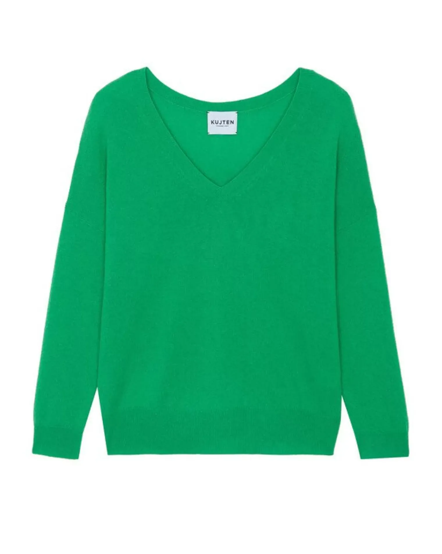 Kujten Sweaters & Sweatshirts>Round Neck Cashmere Sweater Vert Gazon