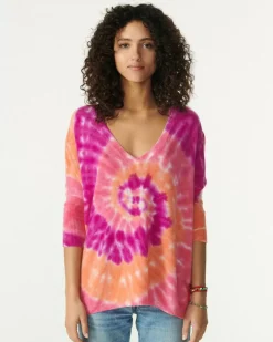 Kujten Sweaters & Sweatshirts>Round Neck Cashmere Sweater Rose Neon