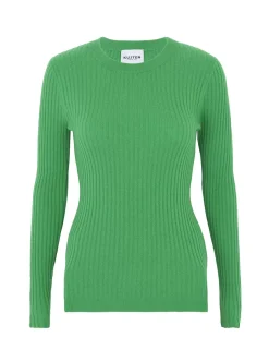 Kujten Sweaters & Sweatshirts>Round Neck Cashmere Sweater Vert Gazon
