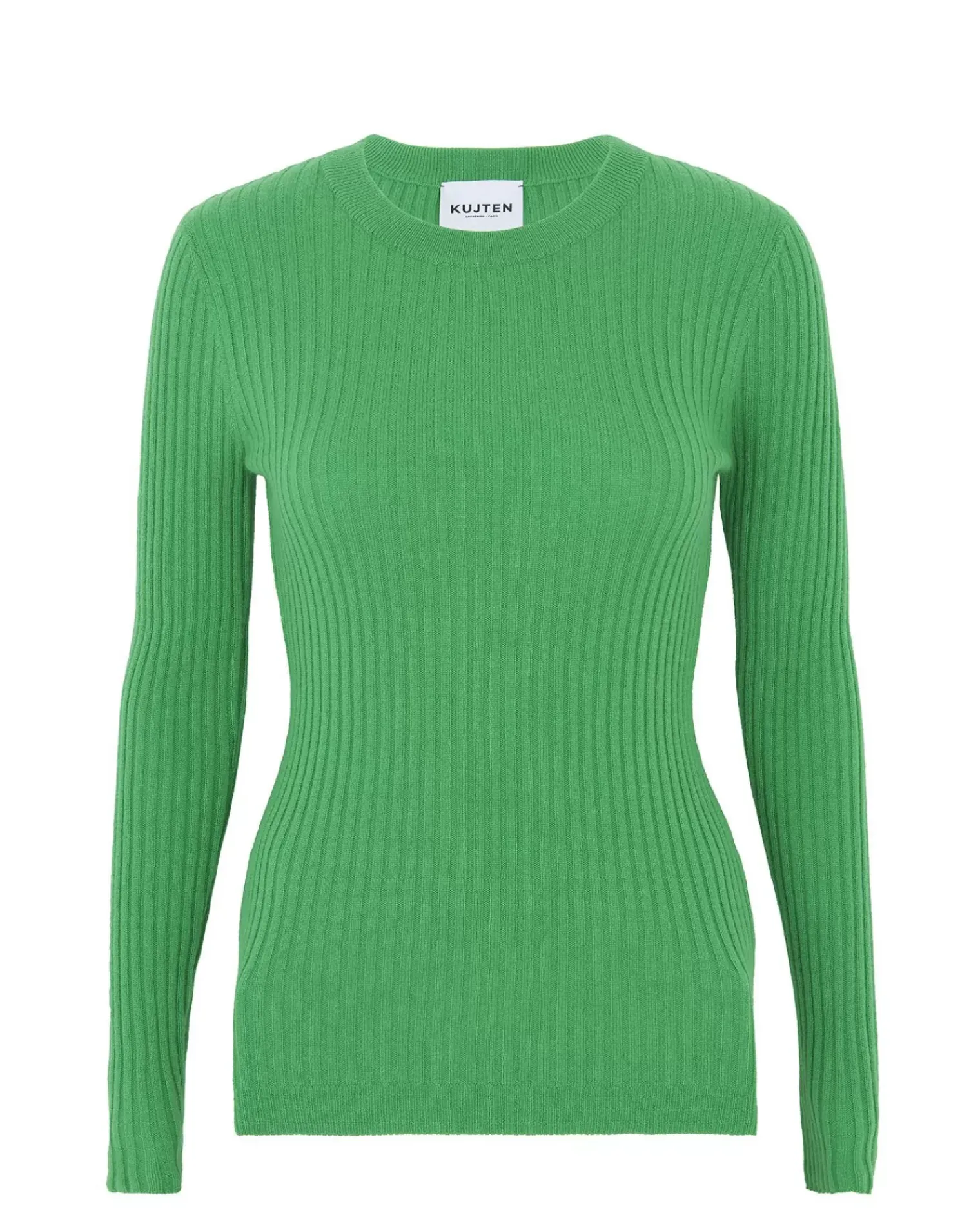 Kujten Sweaters & Sweatshirts>Round Neck Cashmere Sweater Vert Gazon