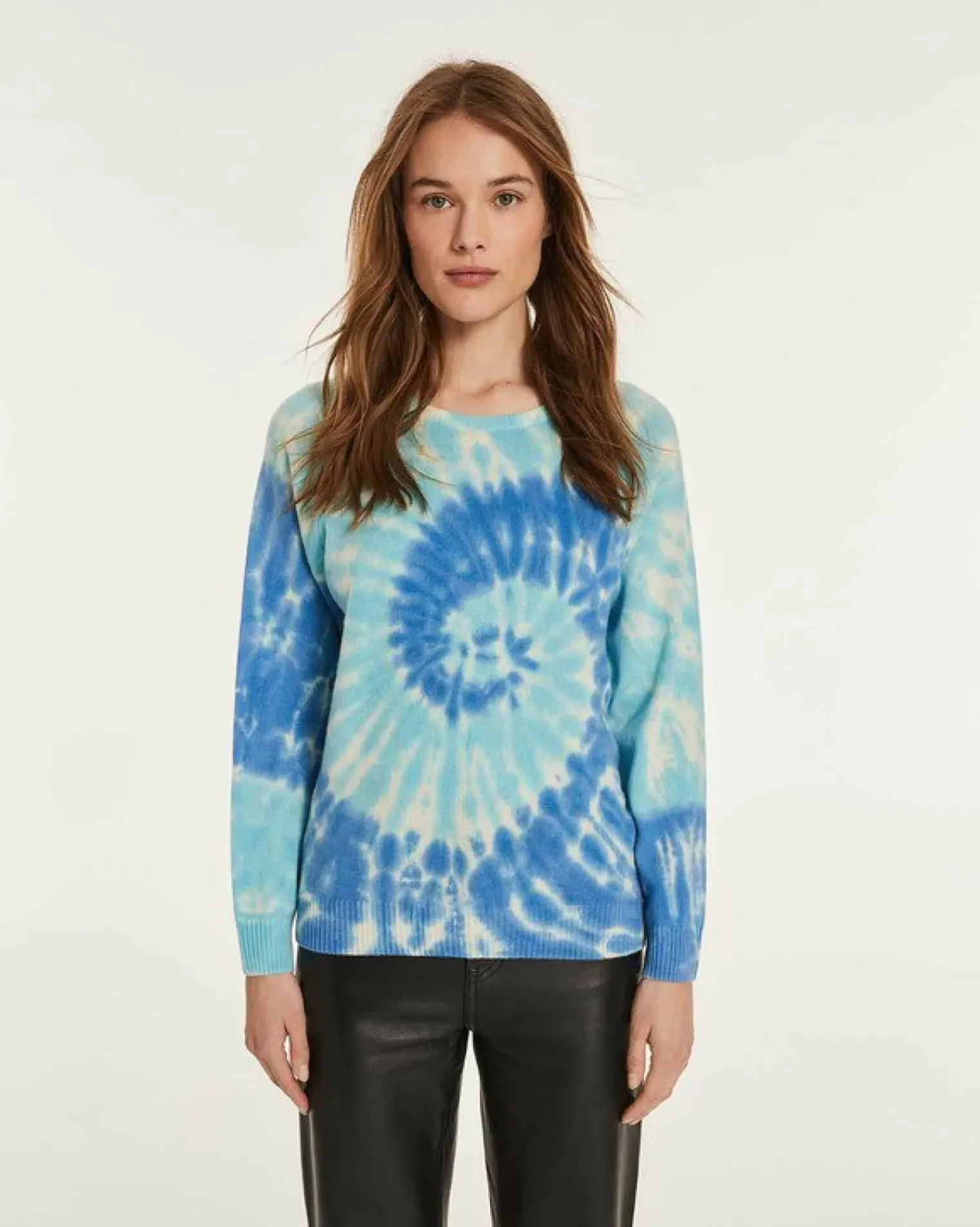 Kujten Sweaters & Sweatshirts>Round Neck Cashmere Sweater Jeans Clair