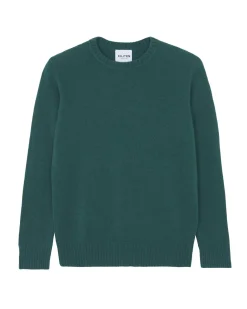 Kujten Sweaters & Sweatshirts>Round Neck Long-Sleeves Cashmere Sweater Vert Bouteille