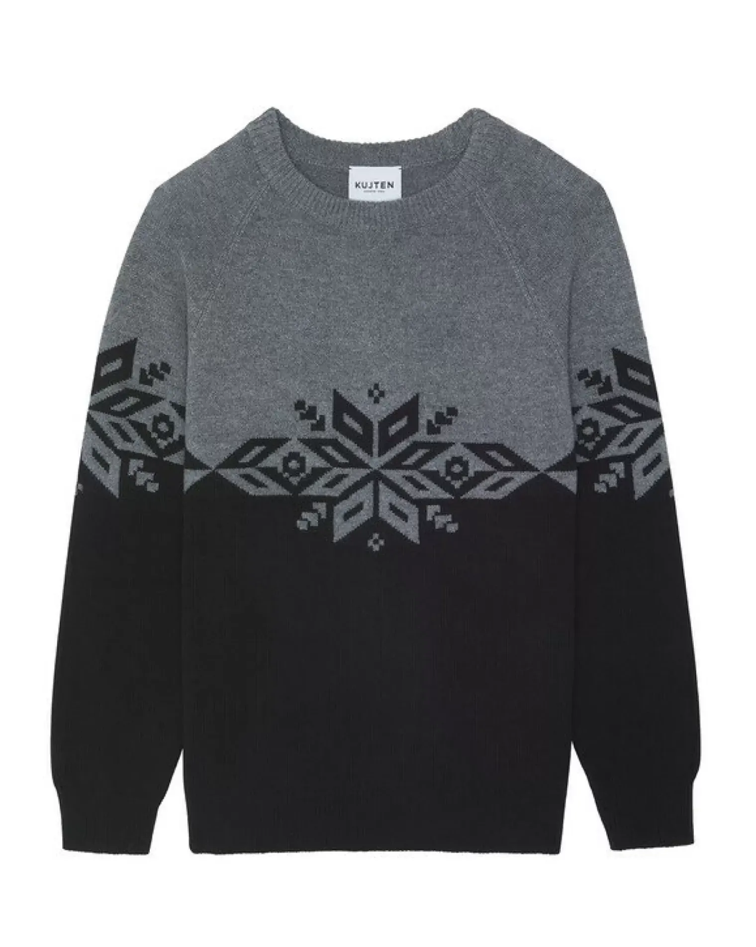 Kujten Sweaters & Sweatshirts>Round Neck Ski Sweater And Long Sleeves Noir
