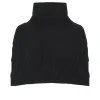 Kujten Scarves & Snoods>Sleevless Cashmere Shoulder Shrug Noir