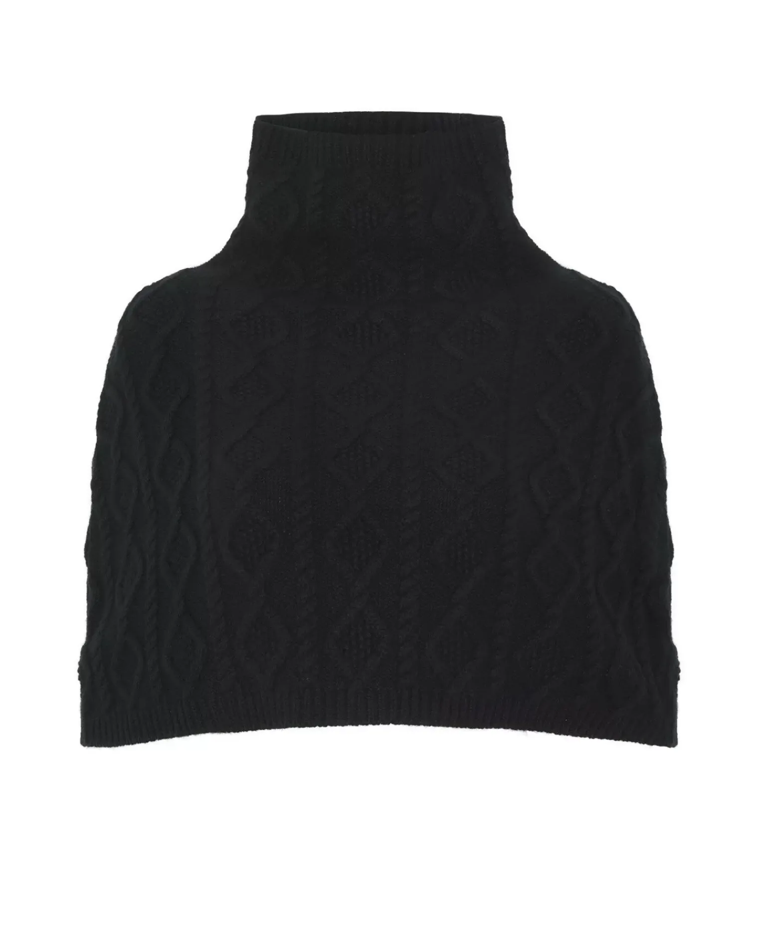 Kujten Scarves & Snoods>Sleevless Cashmere Shoulder Shrug Noir