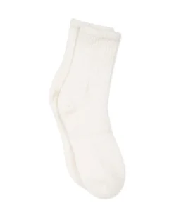 Kujten Socks & Leg Warmers>Solid Color Cashmere Socks, 4-Threads Blanc