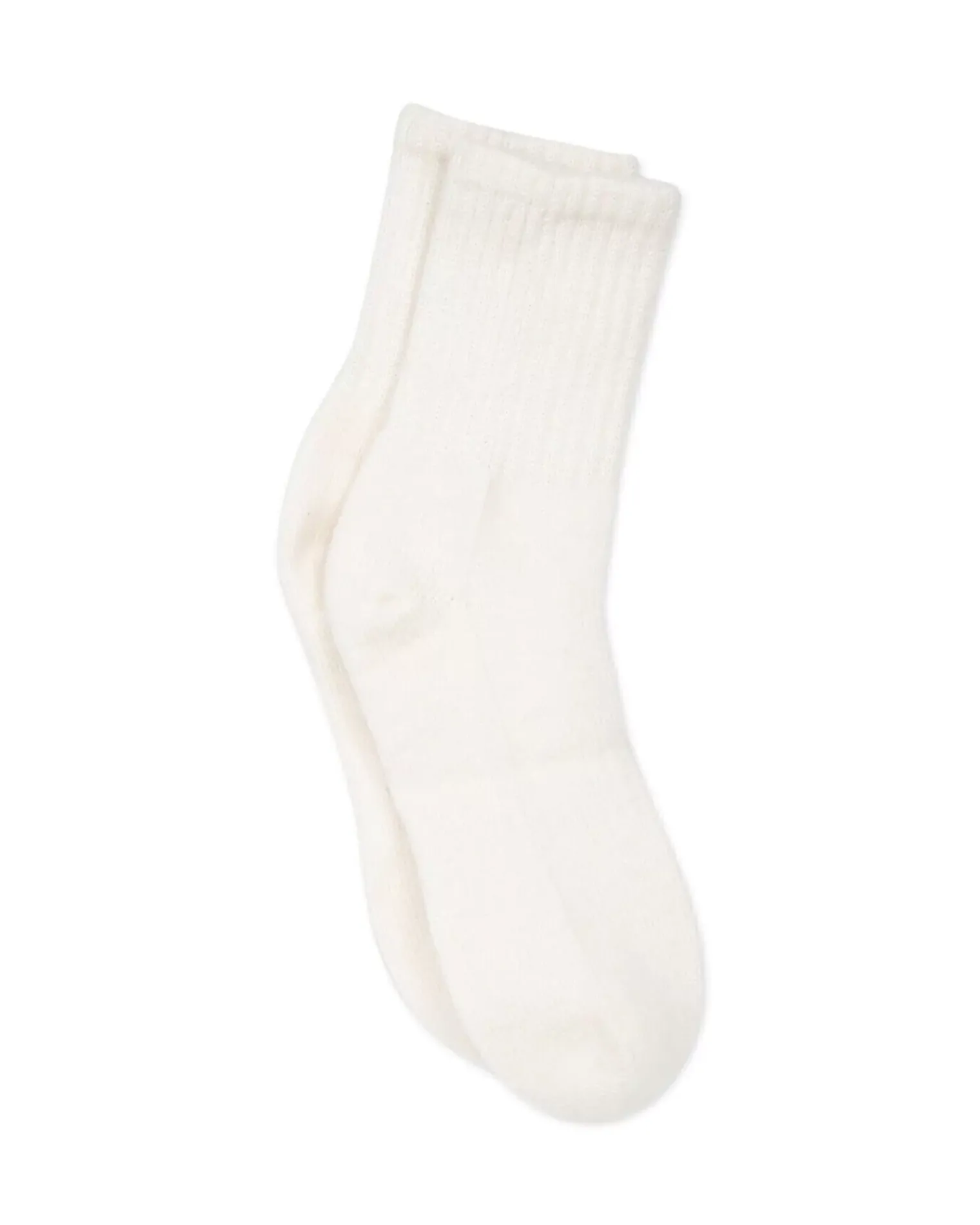 Kujten Socks & Leg Warmers>Solid Color Cashmere Socks, 4-Threads Blanc