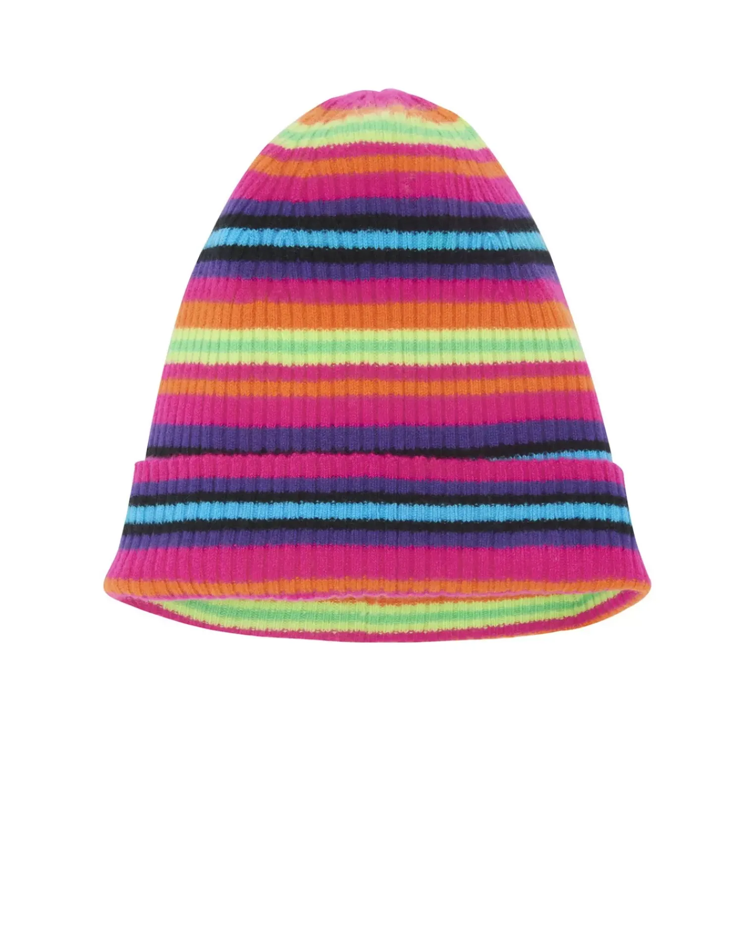 Kujten Hats & Headbands>Striped Cashmere Hat, 2-Threads Multicolore