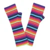 Kujten Gloves & Mittens>Striped Cashmere Mittens, 2-Threads Multicolore