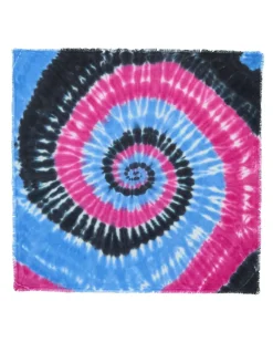 Kujten Bandanas>Tie & Dye Cashmere Bandana Rose Magenta