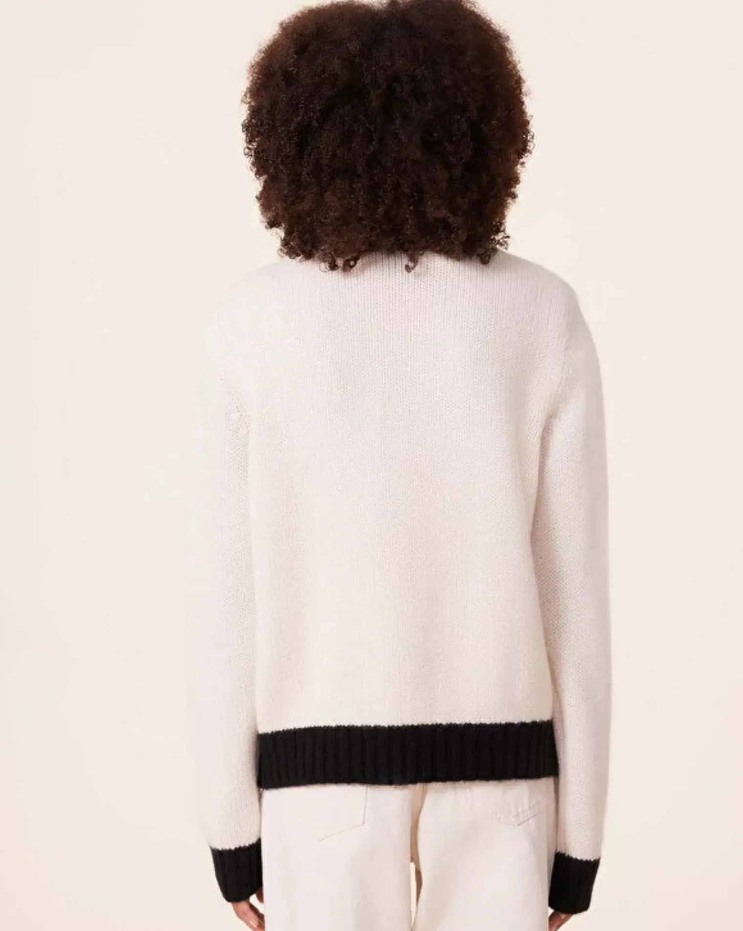 Kujten Sweaters & Sweatshirts>Turtleneck Cashmere Sweater, 10-Threads Blanc