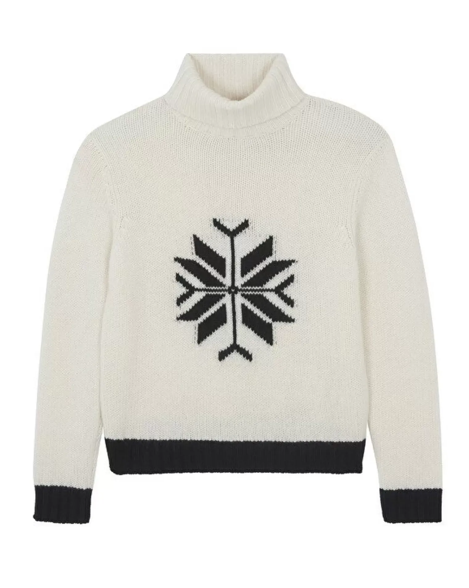 Kujten Sweaters & Sweatshirts>Turtleneck Cashmere Sweater, 10-Threads Blanc