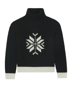 Kujten Sweaters & Sweatshirts>Turtleneck Cashmere Sweater, 10-Threads Noir