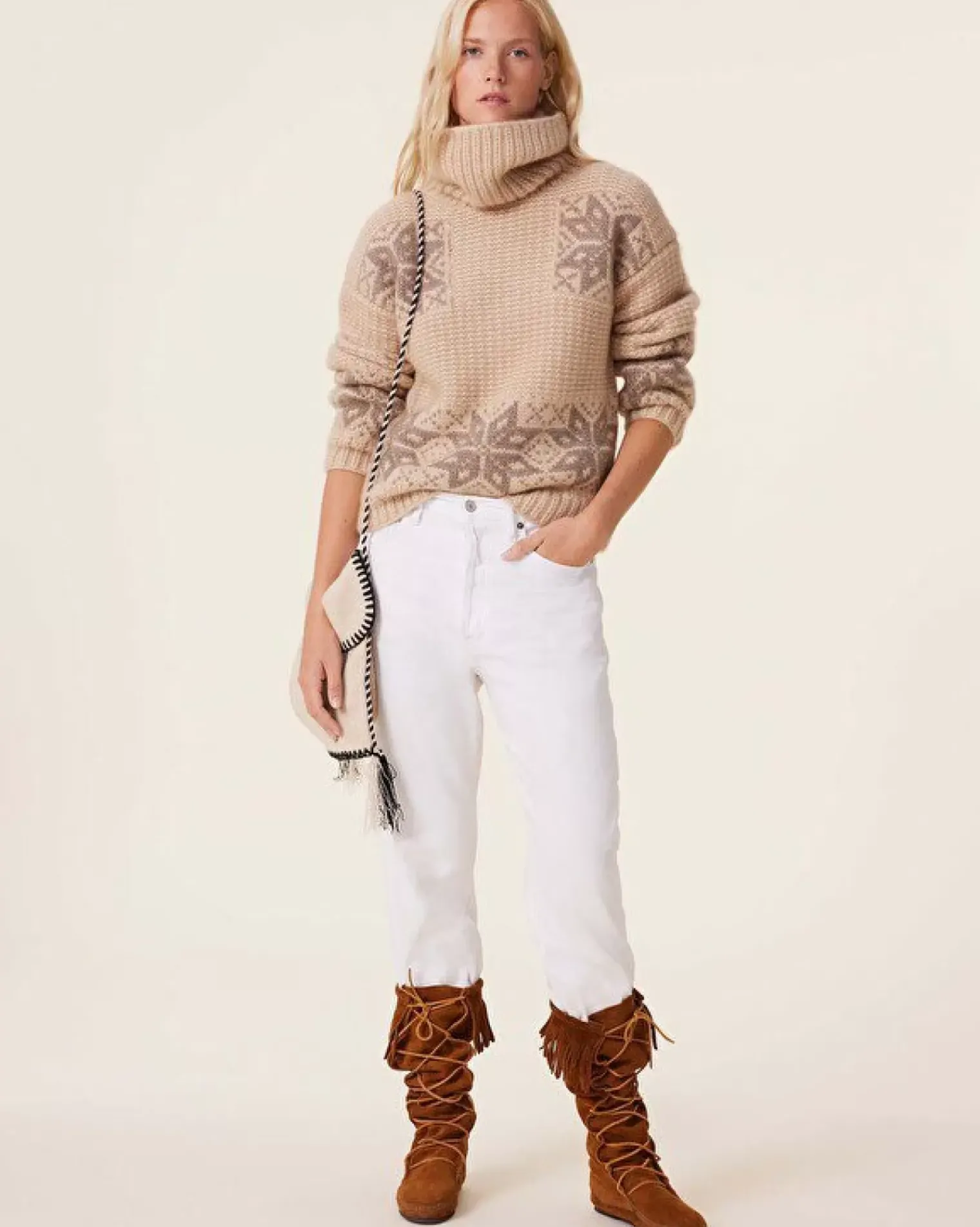 Kujten Sweaters & Sweatshirts>Turtleneck Cashmere Sweater, 10-Threads Organique