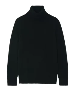 Kujten Sweaters & Sweatshirts>Turtleneck Long-Sleeves Cashmere Sweater Noir
