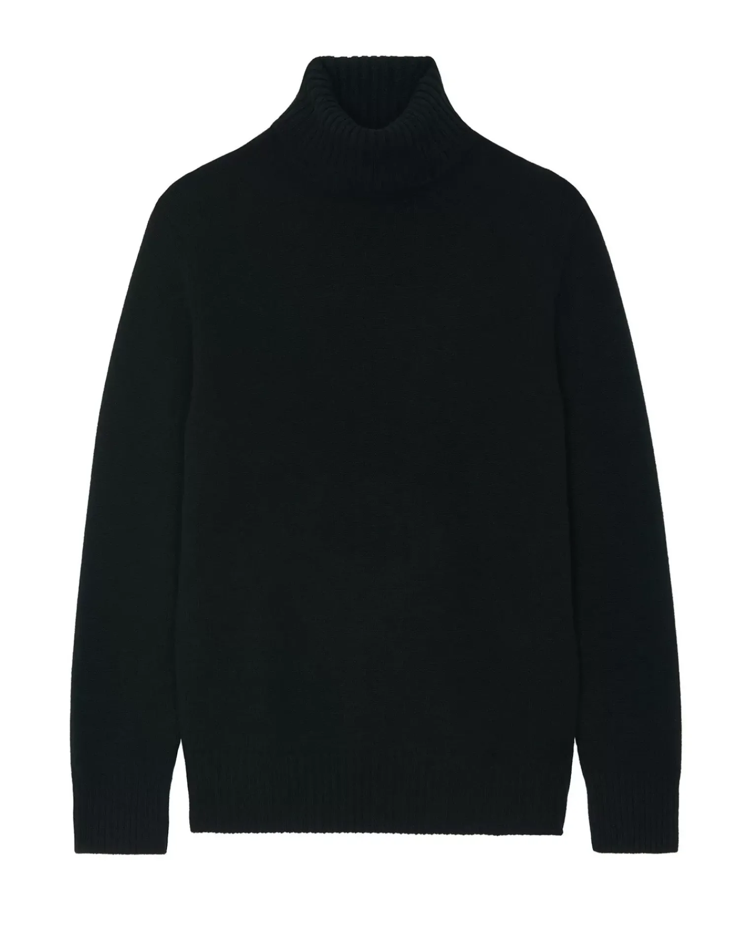 Kujten Sweaters & Sweatshirts>Turtleneck Long-Sleeves Cashmere Sweater Noir