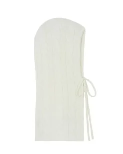Kujten Hats & Headbands>Twisted Cashmere Hood, 6-Threads Blanc