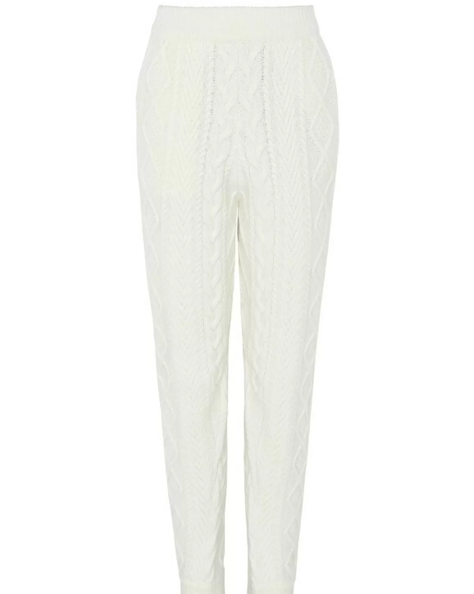 Kujten Pants & Shorts>Twisted Cashmere Joggers, 8-Threads Blanc