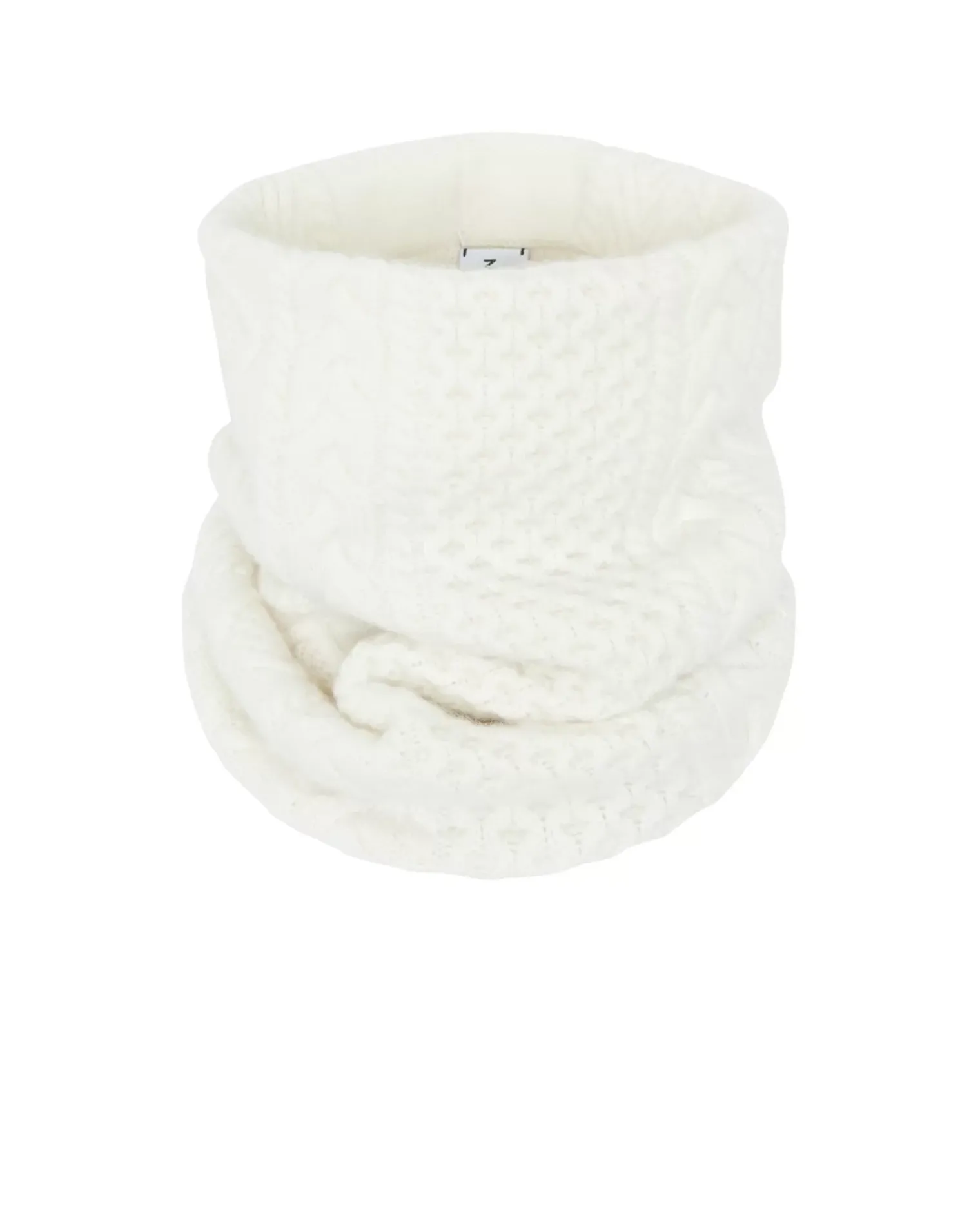 Kujten Scarves & Snoods>Twisted Cashmere Snood, 8-Threads Blanc