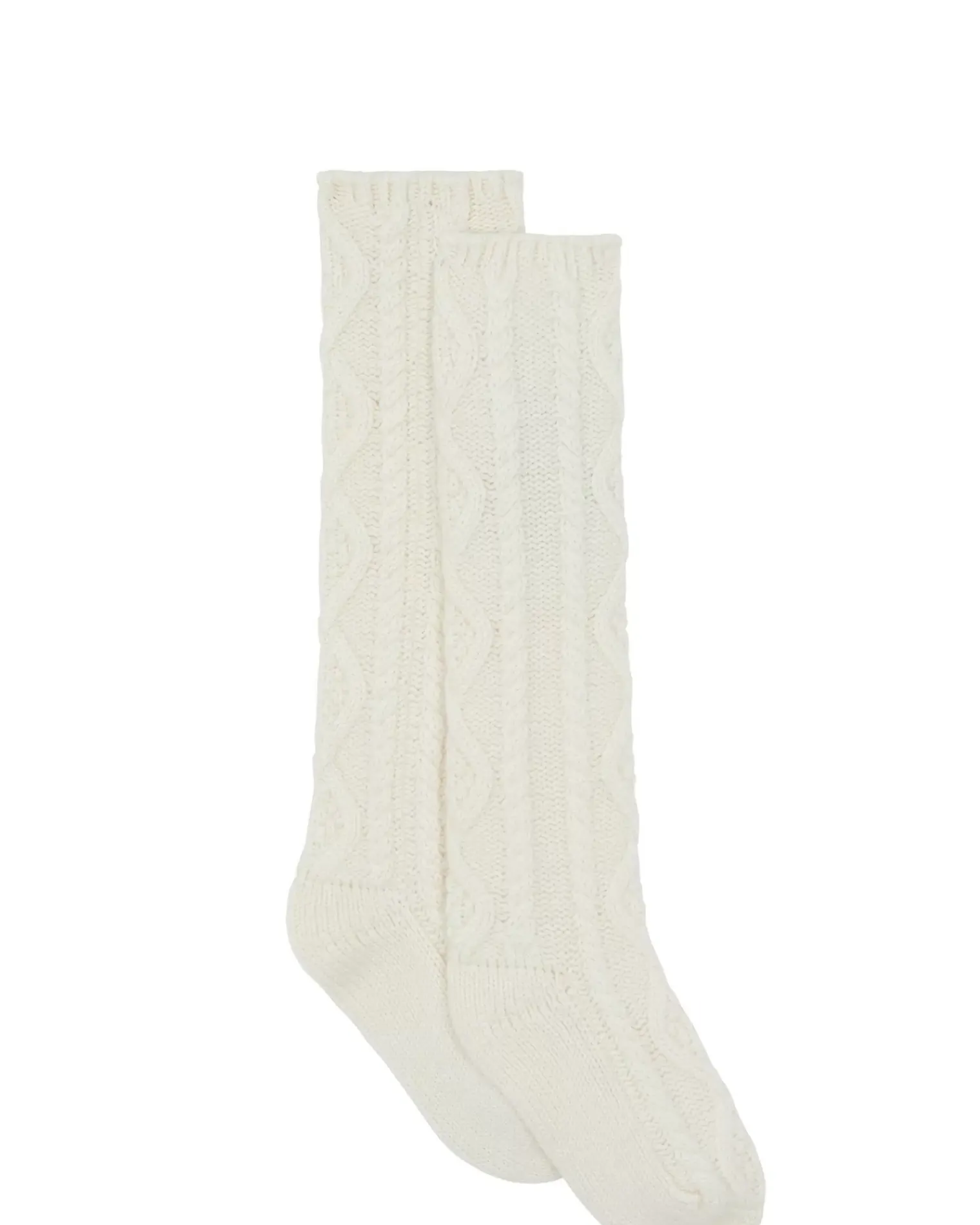 Kujten Socks & Leg Warmers>Twisted Cashmere Socks, 6-Threads Blanc