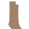Kujten Socks & Leg Warmers>Twisted Cashmere Socks, 6-Threads Camelo